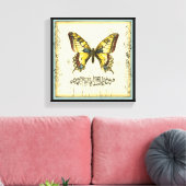 山花飾り蝶 キャンバスプリント (インサイチュ (リビング))