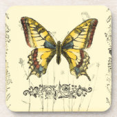 山花飾り蝶 コースター (正面)