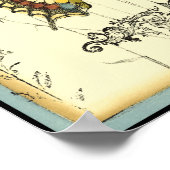 山花飾り蝶 ポスター (角)