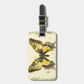 山花飾り蝶 ラゲッジタグ (正面縦)