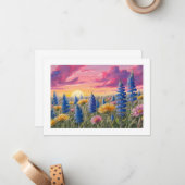 山花 ノートカード (正面/裏面インサイチュ)