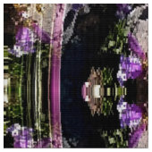 山花….. ファブリック (クローズアップ)