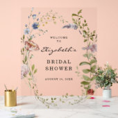 山花 |フローラブライダルシャワーへようこそ アクリルサイン (ウェディング)