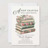 山花 | ブックテーマブライダルシャワー招待 招待状 (正面)