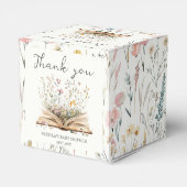 山花 | ブックテーマベビーシャワー フェイバーボックス (裏面サイド)