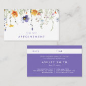 山花 予約カード (正面/裏面)