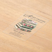 山花 |本テーマベビーシャワー招待状 アクリル招待状 (レイダウン)