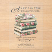 山花 |本テーマベビーシャワー招待状 アクリル招待状 (正面)