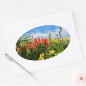 山花 楕円形シール (封筒)