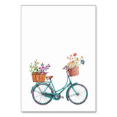 山花 |水彩 |ユニーク | テーブルナンバー (裏面)