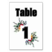 山花 |水彩 |ユニーク | テーブルナンバー (正面)