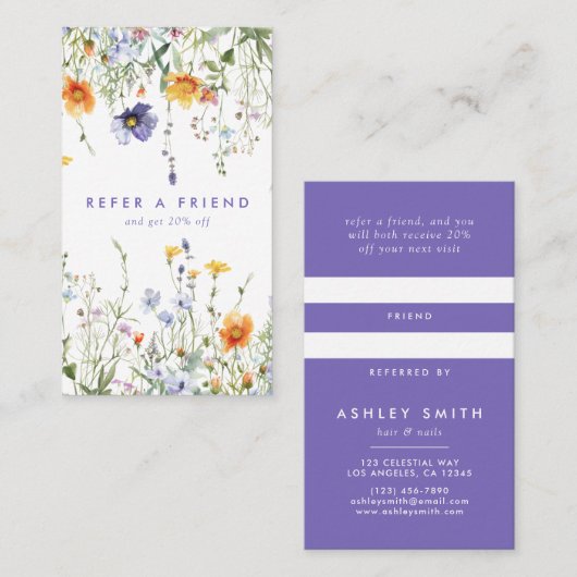 山花 紹介カード (正面/裏面)