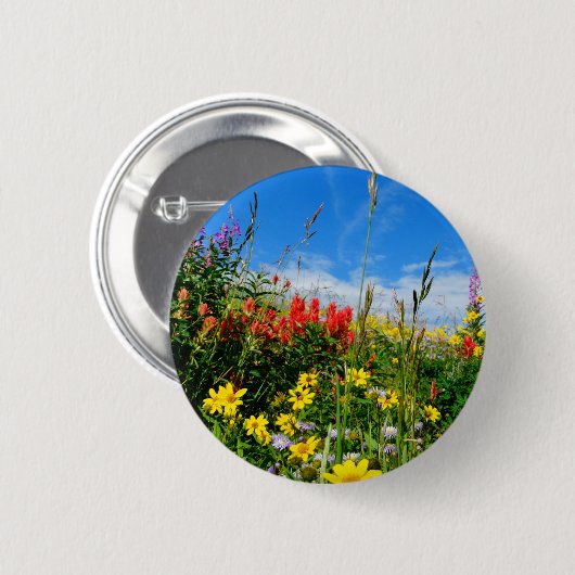 山花 缶バッジ (正面&裏面)