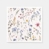 山花 |赤ちゃんシャワー スタンダードカクテルナプキン (正面)