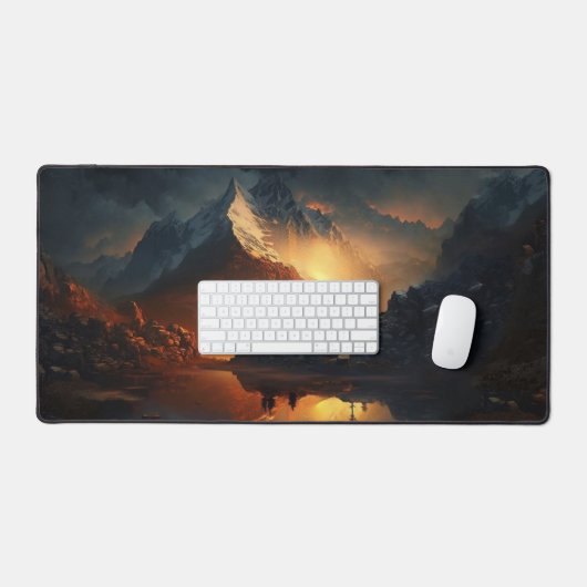 山芸術的の風景 デスクマット (キーボード&マウス)