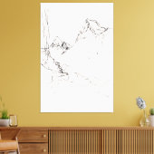 山芸術的の風景 – プレミアム キャンバスプリント (インサイチュ (リビング))