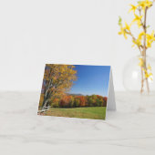 山草原のメッセージカード カード (黄色い花)