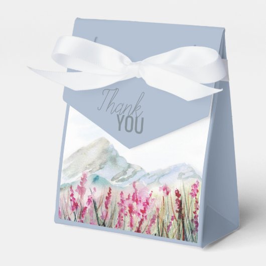 山草地結婚の水彩風景 フェイバーボックス (正面サイド)