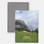 山草氷河の国立公園写真 マグネット (正面/裏面)