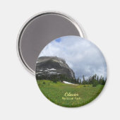 山草氷河の国立公園写真 マグネット (正面/裏面)