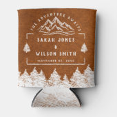 山行シンプル先ミニマル結婚 缶クーラー (正面)