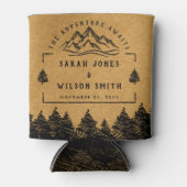 山行シンプル先ミニマル結婚 缶クーラー (正面)