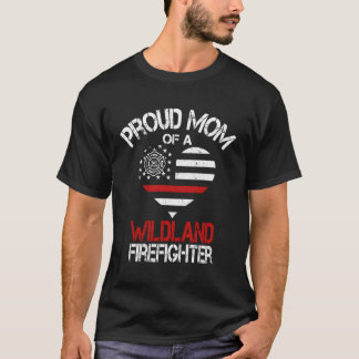 山誇りを持った地の消防士の母の母 Tシャツ