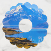 山調理師オーバールッキング湖プカキ， NZ ワイングラスタグ (正面)