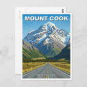 山調理師ナショナルパークニュージーランドトラベル ポストカード (正面/裏面)