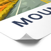 山調理師ニュージーランドトラベルプリント ポスター (角)