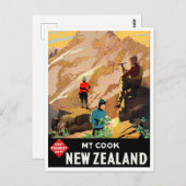 山調理師ニュージーランドヴィンテージ旅行 ポストカード (正面/裏面)