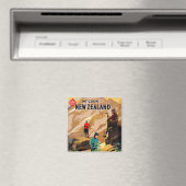 山調理師ニュージーランドヴィンテージ旅行 マグネット (インサイチュ (食洗機))