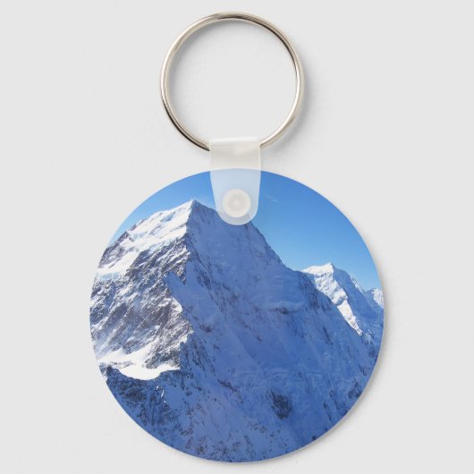 山調理師(Aoraki)ピーク，ニュージーランド キーホルダー (正面)