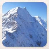 山調理師(Aoraki)ピーク,ニュージーランド スクエアペーパーコースター (正面)