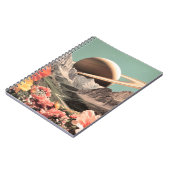 山谷上の超現実的な土星 ノートブック (左側)