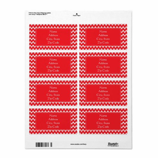 山赤と白形 ラベル (フルシート)