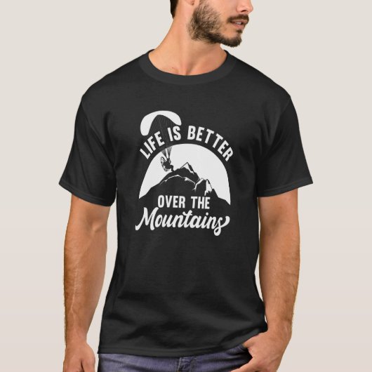 山越え パラモーター パラグライダー S Tシャツ (正面)