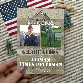 山軍隊基本訓練写真卒業 案内状