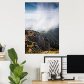 山転がに雲あり ポスター (ホームオフィス)