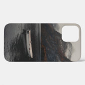 山近くの水の体上の白い船 Case-Mate iPhoneケース (裏面 (横))