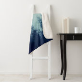 山道の松林の霧カラー シェルパブランケット (インサイチュ)