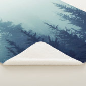 山道の松林の霧カラー シェルパブランケット (3/4)