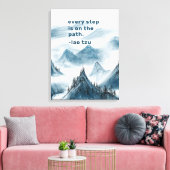 山道教インスパイア引用文ポスター キャンバスプリント (インサイチュ (リビング))