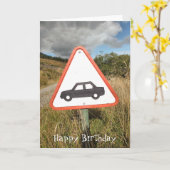 山道 カード (黄色い花)