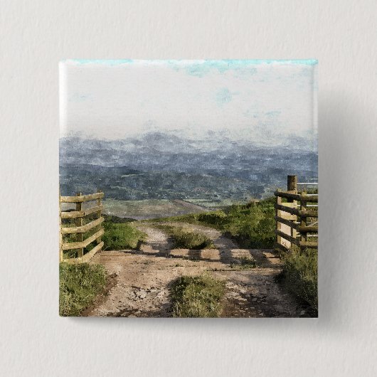 山道 缶バッジ (正面)