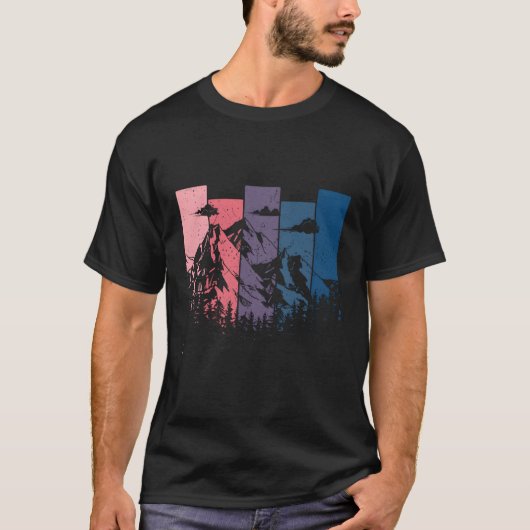 山野外カム動揺して Tシャツ (正面)