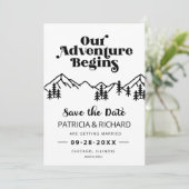 山野外素朴結婚式の日付を保存 (スタンド正面)