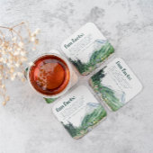 山野花 |おもしろいの結婚事実 スクエアペーパーコースター