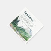 山野花 |おもしろい結婚ファクト スタンダードカクテルナプキン (角)