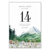 山野花 |テーブル番号カード テーブルナンバー (正面)